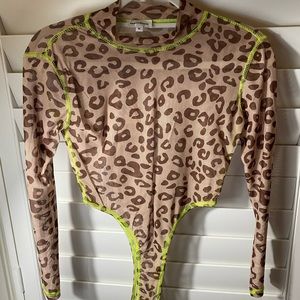 Superdown Cheetah print bodysuit
